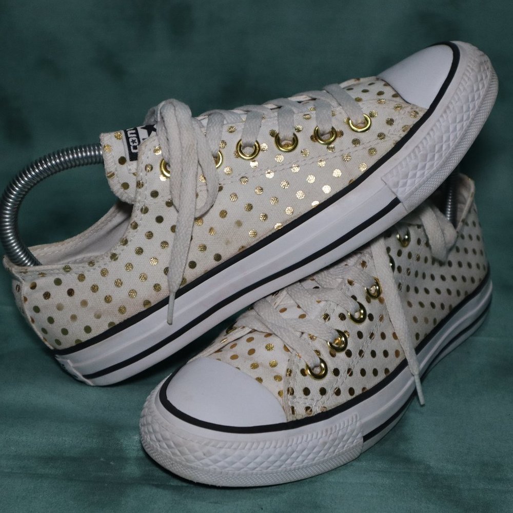 Converse AllStar | Gold Polka Dot | size W7M5